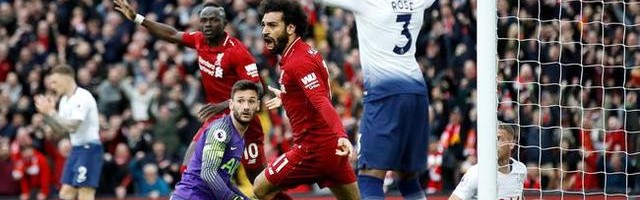  萨拉赫造点绝杀利物浦险胜热刺  