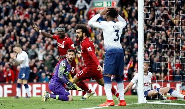  萨拉赫造点绝杀利物浦险胜热刺  